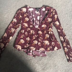 Floral long sleeve blouse